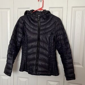 Andrew Marc Packable Lightweight Down  Puffer Quilt Jacket Sz S/M Dark Navy*Read